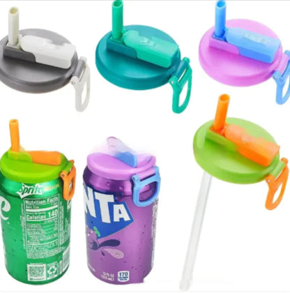 Soda Can Lid with Straw – Turns cans into cups