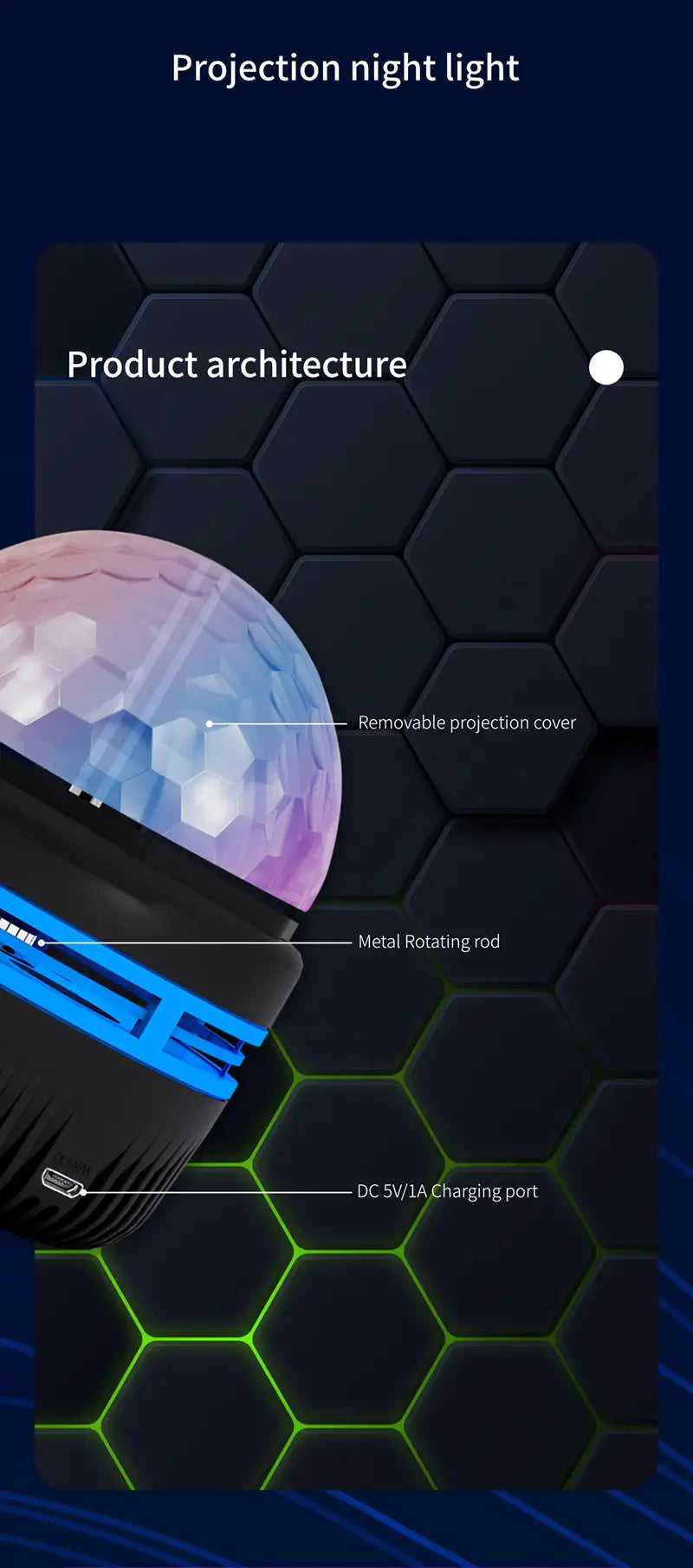 Mini Star Projector Night Light for a Magical Galaxy